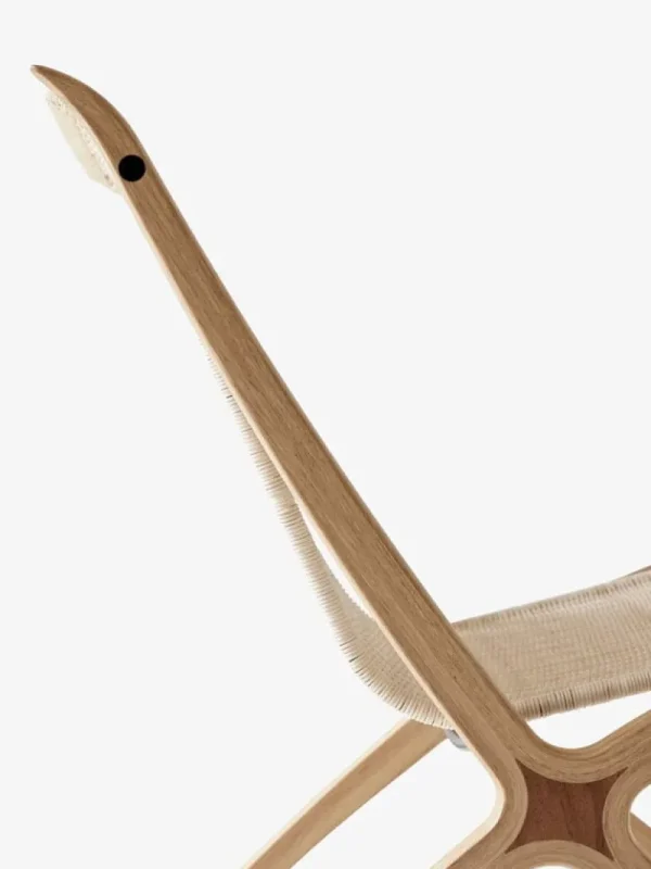 Normann Copenhagen Sitzgelegenheiten-&Tradition X HM10 Loungesessel, Eiche mit Walnusseinsätzen - Natur