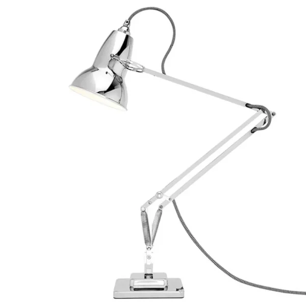 Martinelli Luce Tischlampen-Anglepoise Original 1227 Schreibtischleuchte, helles Chrom