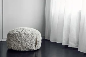 Finnish Design Shop Kissen | Sitzgelegenheiten^Anno Rahka Pouf, 60 cm, Naturweiß
