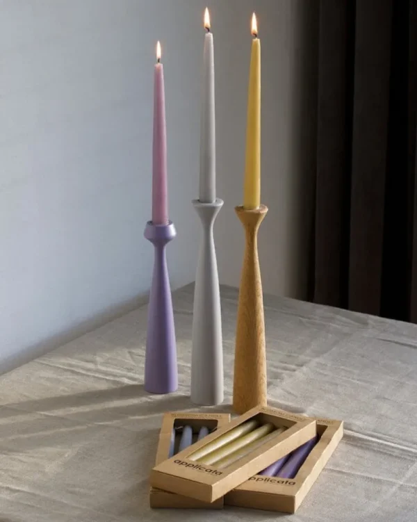 Uyuni Lighting Kerzen Und Kerzenhalter-applicata Rose Kerzenhalter, kühles Grau
