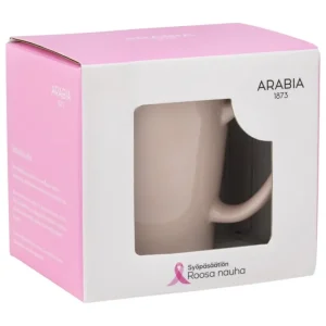 Arabia Geschirr^Mainio Tasse, 0,3 l, Pink Ribbon