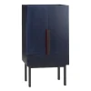 Wooden Aufbewahrungsmöbel-Ariake Aizome wardrobe, indigo - black - red