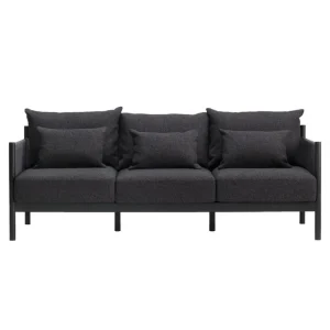 Muuto Sofas Und Liegen-Ariake Sofa Braid, Dreisitzer, schwarz