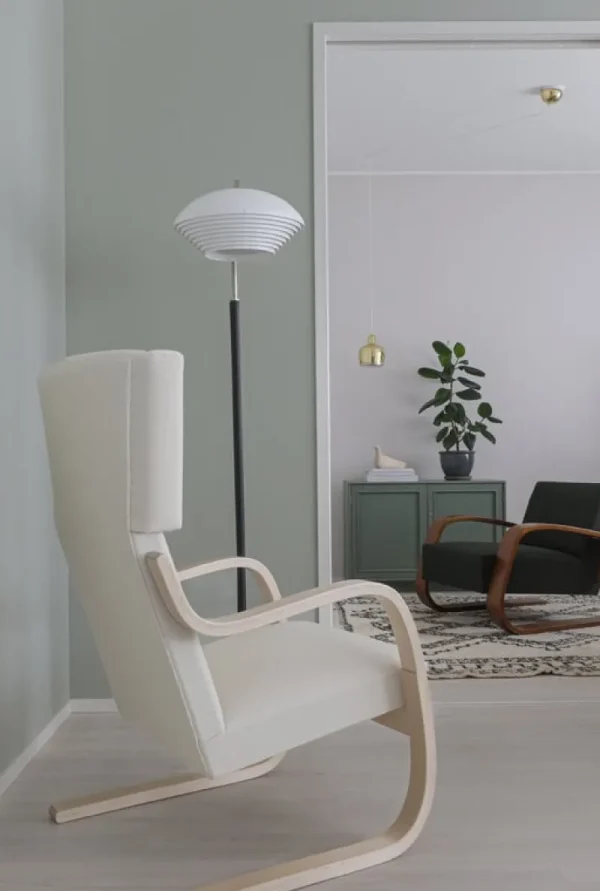 ferm LIVING Sitzgelegenheiten-Artek Aalto 401 Sessel, Honigfarben gebeizt - Vidar 323