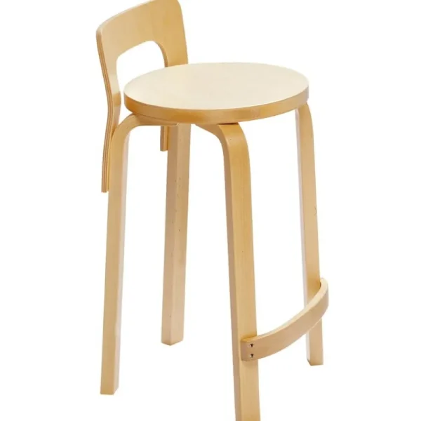 Vitra Sitzgelegenheiten-Artek Aalto Hochstuhl K65, Birke