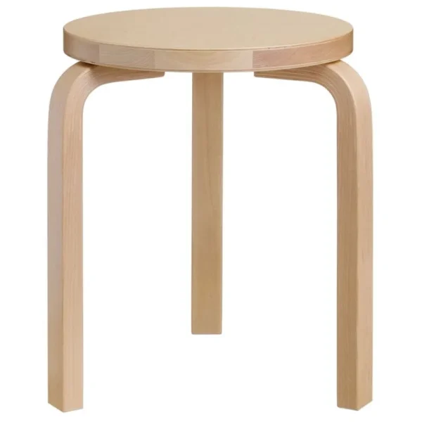 Artek Sitzgelegenheiten-Aalto Hocker 60, Birke