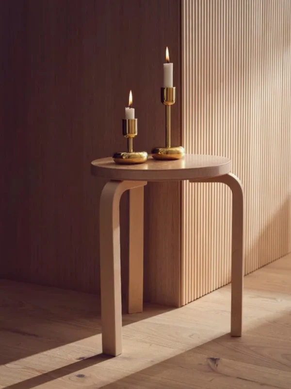 Artek Sitzgelegenheiten-Aalto Hocker 60, Birke