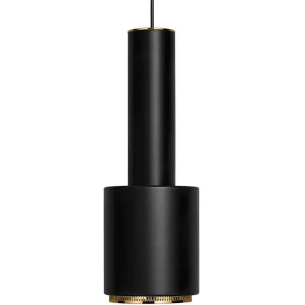 Muuto Deckenleuchten-Artek Aalto Pendelleuchte A110 „Hand Grenade“, schwarz