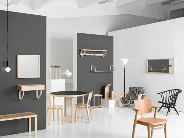 Artek Deckenleuchten-Aalto Pendelleuchte A333 "Turnip", weiß/Messing