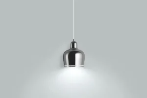 Nuura Deckenleuchten-Artek Aalto Pendelleuchte A330S „Golden Bell“, Chrom