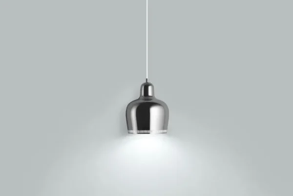 Nuura Deckenleuchten-Artek Aalto Pendelleuchte A330S „Golden Bell“, Chrom