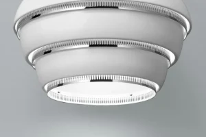 LYFA Deckenleuchten-Artek Aalto Pendelleuchte A331 „Beehive“, weiß/Chrom
