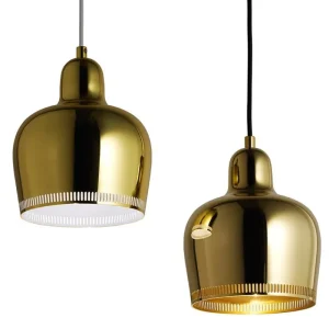 Nuura Deckenleuchten-Artek Aalto Pendelleuchte A330S „Golden Bell“, Messing