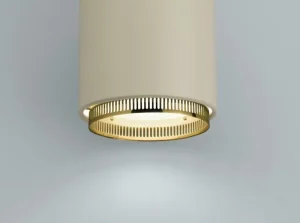 Kartell Deckenleuchten-Artek Aalto Pendelleuchte A110 „Handgranate“, weiß - leinenfarben