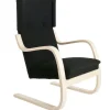 Finnish Design Shop Sitzgelegenheiten-Artek Aalto Sessel 401, Birke - schwarz Hallingdal 190