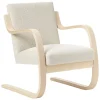 Muuto Sitzgelegenheiten-Artek Aalto Sessel 402, Birke - Cremefarben/Pearl Nubia 02