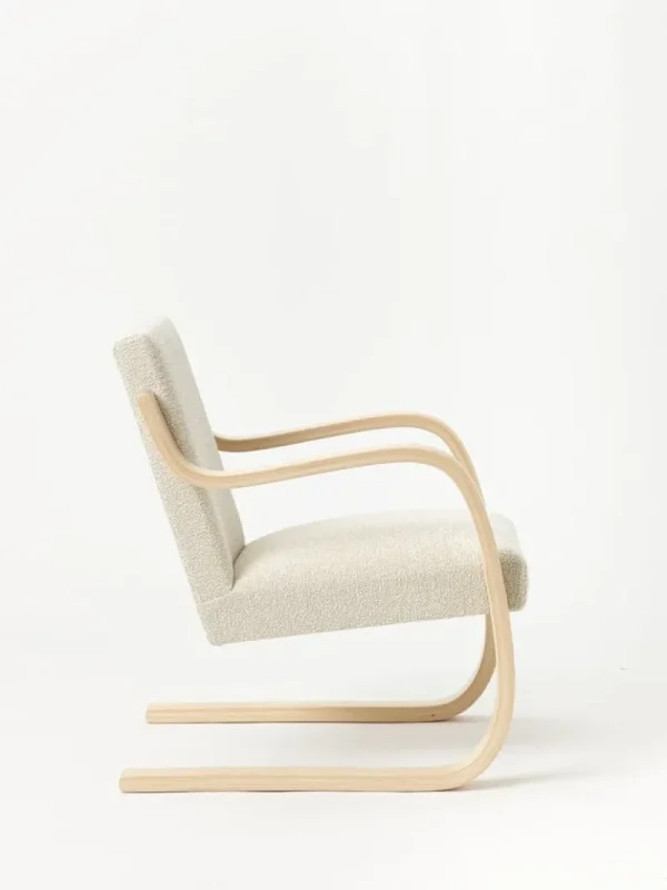 Muuto Sitzgelegenheiten-Artek Aalto Sessel 402, Birke - Cremefarben/Pearl Nubia 02
