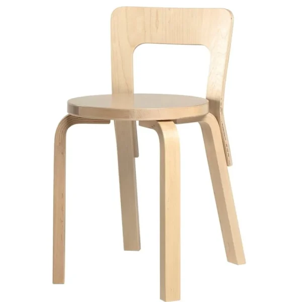 GUBI Sitzgelegenheiten-Artek Aalto Stuhl 65, Birke