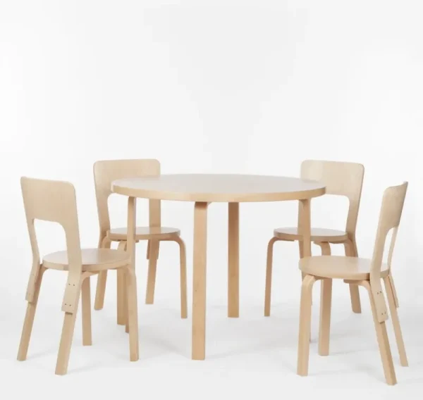 Muuto Sitzgelegenheiten-Artek Aalto Stuhl 66, Birke