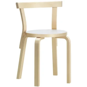 Normann Copenhagen Sitzgelegenheiten-Artek Aalto Stuhl 68, Birke - weißes Laminat