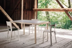 Normann Copenhagen Sitzgelegenheiten-Artek Aalto Stuhl 68, Birke - weißes Laminat