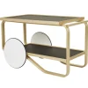 Ariake Tische-Artek Aalto Teewagen 901, schwarz/Birke