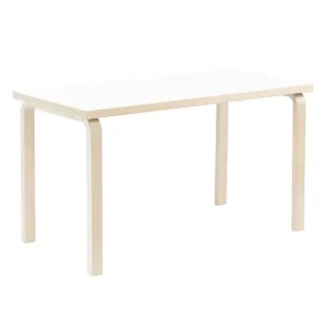 Mattiazzi Tische-Artek Aalto Tisch 81A, Birke - Laminat weiß