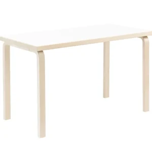 Audo Copenhagen Tische-Artek Aalto Tisch 80A, Birke - Laminat weiß