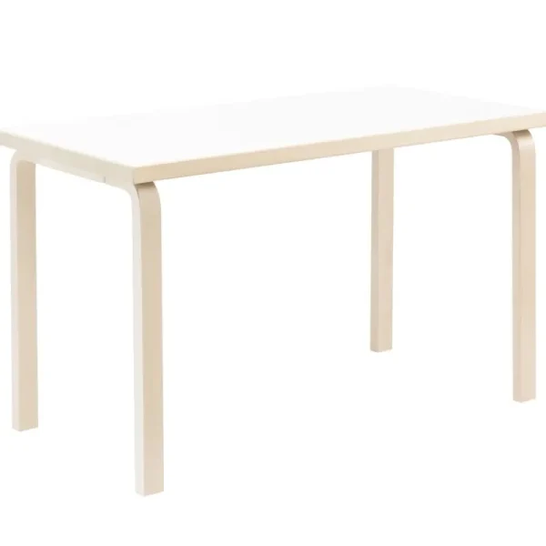 Audo Copenhagen Tische-Artek Aalto Tisch 80A, Birke - Laminat weiß