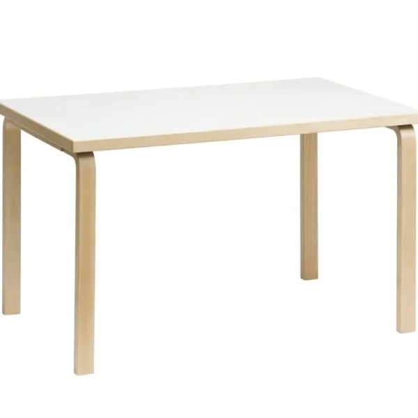 Vitra Tische-Artek Aalto Tisch 81B, Birke - Laminat weiß