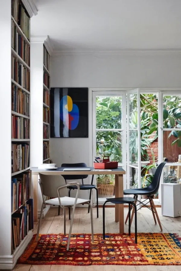 Design House Stockholm Tische-Artek Aalto Tisch 81B, Birke - Linoleum schwarz