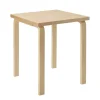 Artek Tische-Aalto Tisch 80C, 60 x 60 cm, Birke