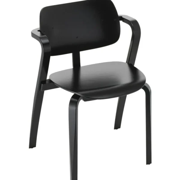 Vitra Sitzgelegenheiten-Artek Aslak Stuhl, Schwarz