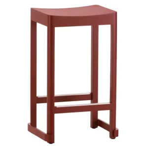 HAY Sitzgelegenheiten-Artek Atelier Barhocker, 65 cm, Dunkelrot