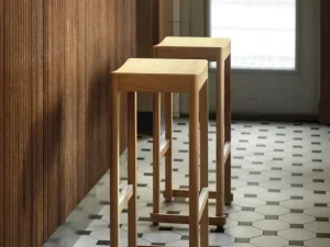 Nikari Sitzgelegenheiten-Artek Atelier Barhocker, 75 cm, Dunkelrot