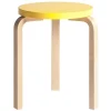 Vitra Sitzgelegenheiten-Artek Hocker Aalto 60, gelb – Birke