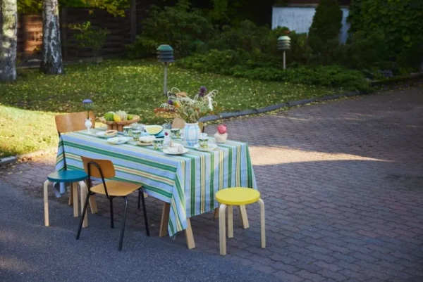 Vitra Sitzgelegenheiten-Artek Hocker Aalto 60, gelb – Birke