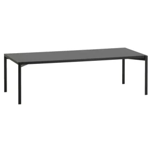 ferm LIVING Tische-Artek Kiki Tisch, niedrig, 140 × 60 cm, Schwarz - schwarzes Laminat