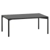 Muuto Tische-Artek Kiki Tisch, niedrig, 100 × 60 cm, Schwarz - schwarzes Linoleum
