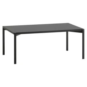 Muuto Tische-Artek Kiki Tisch, niedrig, 100 × 60 cm, Schwarz - schwarzes Linoleum