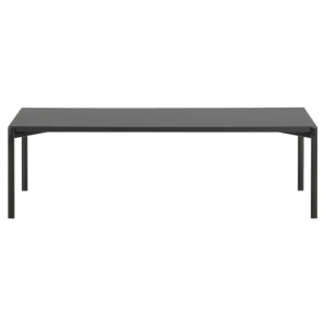 Sibast Tische-Artek Kiki Tisch, niedrig, 140 × 60 cm, Schwarz - schwarzes Linoleum