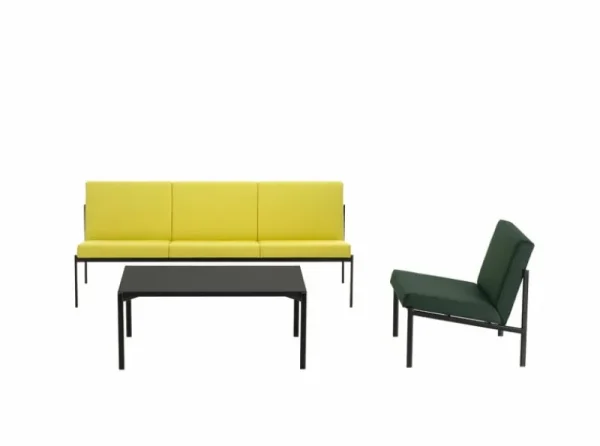 Muuto Tische-Artek Kiki Tisch, niedrig, 100 × 60 cm, Schwarz - schwarzes Linoleum
