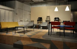 Sibast Tische-Artek Kiki Tisch, niedrig, 140 × 60 cm, Schwarz - schwarzes Linoleum