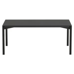 Muuto Tische-Artek Kiki Tisch, niedrig, 100 × 60 cm, Schwarz - schwarzes Linoleum