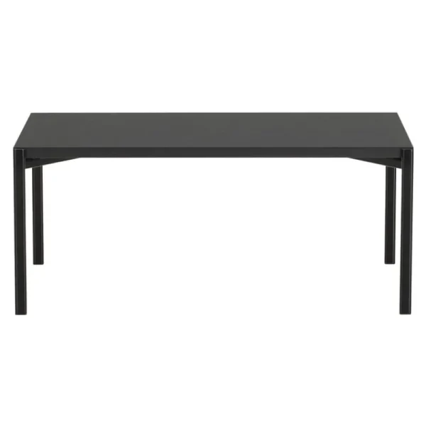 Muuto Tische-Artek Kiki Tisch, niedrig, 100 × 60 cm, Schwarz - schwarzes Linoleum