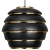 Muuto Deckenleuchten-Artek Pendelleuchte Aalto A331 „Beehive“, schwarz – Messing