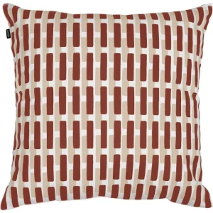 Artek Kissen^Siena Kissenbezug, 50 x 50 cm, Ziegelrot – Sandbeige