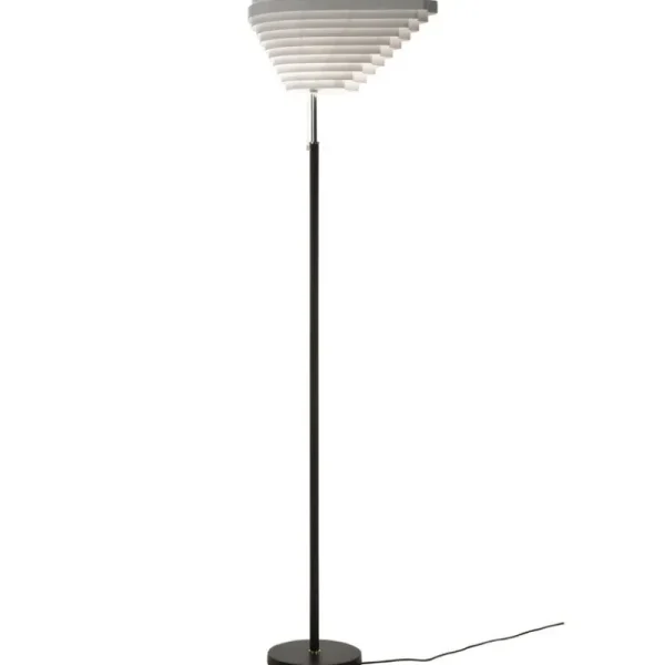 Muuto Stehleuchten-Artek Stehleuchte Aalto A805, Messing vernickelt