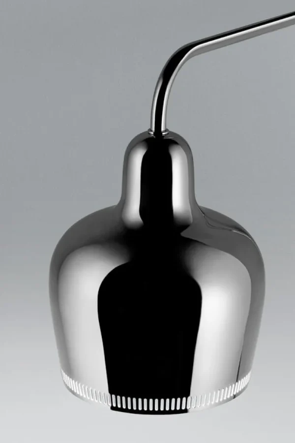 Frama Wandleuchten-Artek Wandleuchte Aalto A330S „Golden Bell“, Chrom