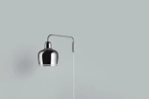 Frama Wandleuchten-Artek Wandleuchte Aalto A330S „Golden Bell“, Chrom